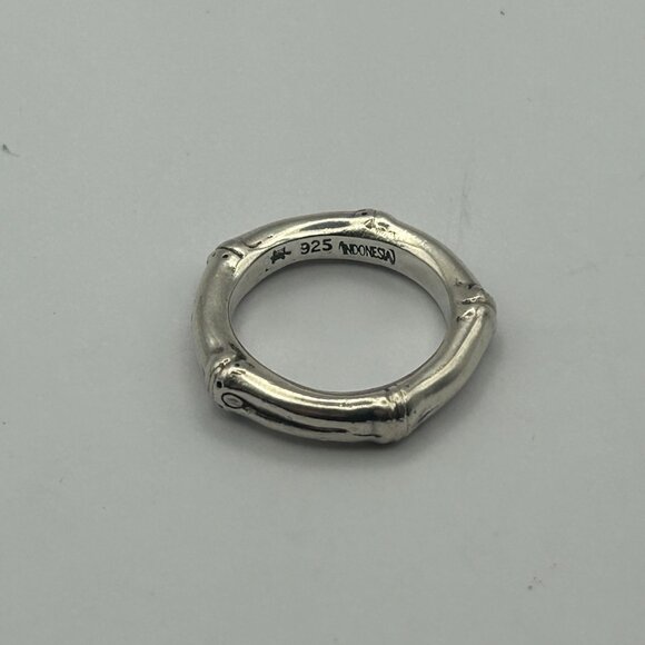 John Hardy Bamboo Band Sterling Silver - Size 7 - Picture 8 of 10